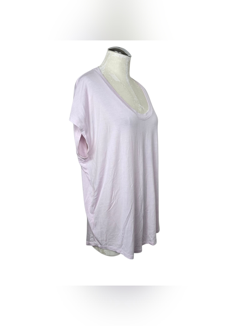 Athleta Pink Scoop Neck Shirt L - Picture 2 of 7